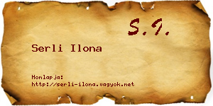 Serli Ilona névjegykártya